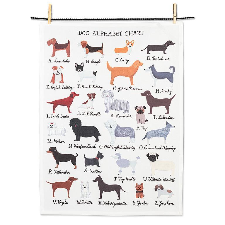 Alphabet Dog Towel