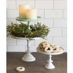 Load image into Gallery viewer, Ivory Pedestel Cake Stand
